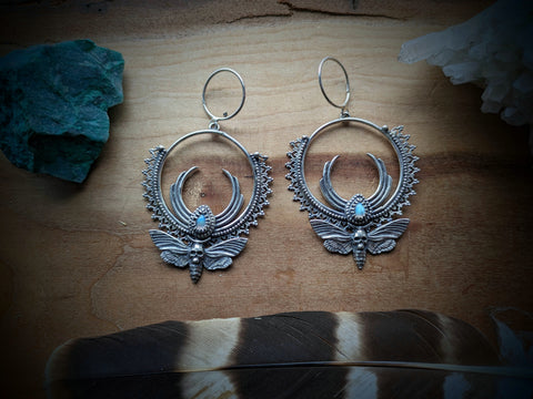 Death Moth Earrings/Weights