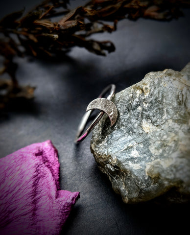 Stacking Moon Ring