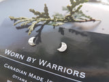 Half Moon Stud Earrings
