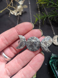 Triple Moon Phase Necklace
