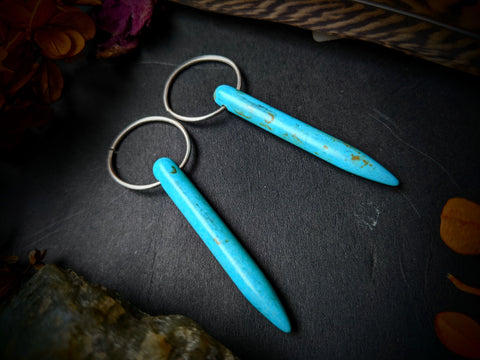 Howlite Hoops