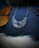 Moonstone Crescent Necklace