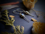 Small Hummingbird Skull Hoops