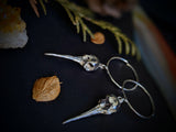 Small Hummingbird Skull Hoops