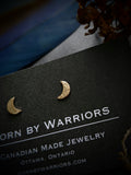Half Moon Studs - Gold Fill
