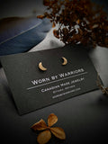 Half Moon Studs - Gold Fill