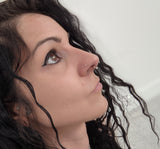 Textured Sterling Septum Ring