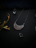 Textured Crescent Necklace