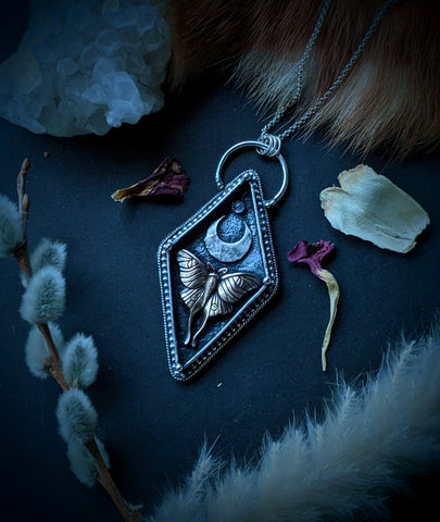 Luna Moth Necklace