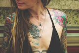 Cast Hummingbird Skull Necklace
