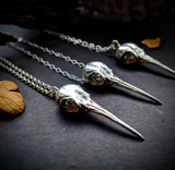 Cast Hummingbird Skull Necklace
