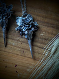 Nature/Hummingbird Skull Necklace