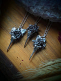 Nature/Hummingbird Skull Necklace