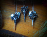 Nature/Hummingbird Skull Necklace