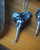 Nature/Hummingbird Skull Necklace