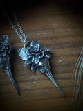 Nature/Hummingbird Skull Necklace