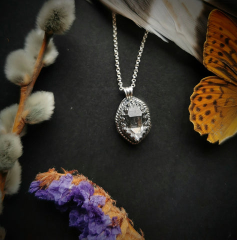 Ottawa Local Herkimer Diamond Necklace